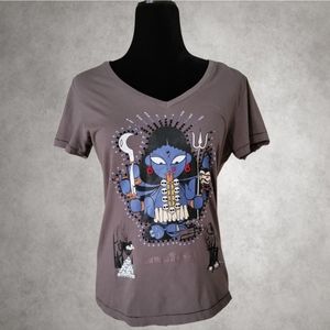 Indian Goddess V Neck T Shirt